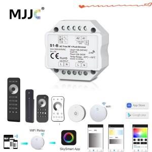 LED 조광기 스위치 트라이액 무선 RF 원격 스마트 와이파이 조도 전구 램프 AC 220V 2.4G