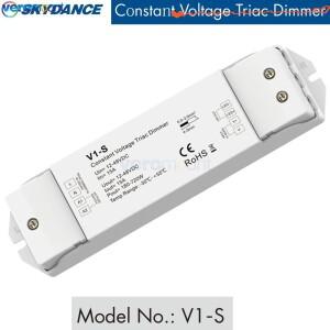 Skydance V1-S Triac 조광기 12V 36V DC 정전압 AC40V-220V LED 조명용 푸시-딤 트라이악 1CH 15A