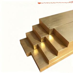 1개 H59 황동 바 15mmx35mmx100mm(0.6인치x1.4인치x3.9인치) | 선반 가공 및 파이프라인용 고강성 알리에..