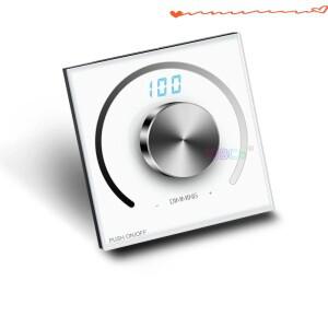 단색 LED 스트립 라이트 벨트용 패널 노브 밝기 조절 스위치 디밍 컨트롤러 조광기 DC 12V