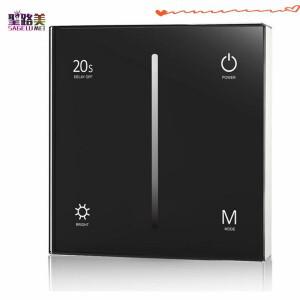 S1-T AC 100-240V Triac 터치 유리 패널 조광기 화이트 & 블랙 단일 색상 디 밍이 가능한 LED 램프 테이프