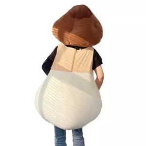 버섯 의상 표고버섯 버섯인형탈 시원해 민소매 플리츠 친화적인