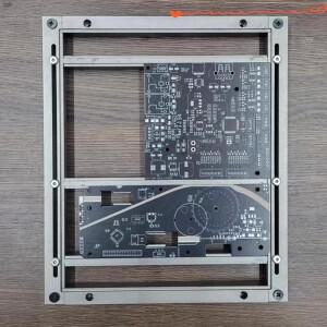 SMT/DIP 용접용 205x160x15mm 조정 가능한 PCB 캐리어 - 범용 알루미늄 합금 웨이브 장치