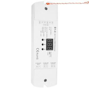 4X AC100V - 240V 288W 2CH Triac DMX LED 조광기 듀얼 채널 출력 실리콘 Led 컨트롤러 디지털 디스플레이