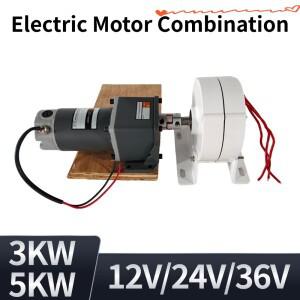 가정용 풍력 터빈용 발전기 기어리스 영구 자석 AC 저속 12V 3 상 5000W 3KW