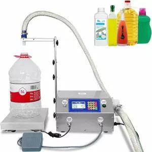 MSWEGKRE 액체 충전기 자동 병 무게 디지털 속도 제어 점성이 낮은 향수 물 주스 50g-30kg