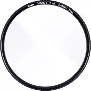 Kase G-MCUV II 듀라 UV 스크류 인 필터 다중 코팅 강화 광학 유리 반사 방지 99.5 투과율 LR-41 컷 39mm