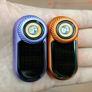 루프 기어 EDC 손전등 6W 400LM 52RGB 픽셀 디스플레이 (피젯 노브 포함)