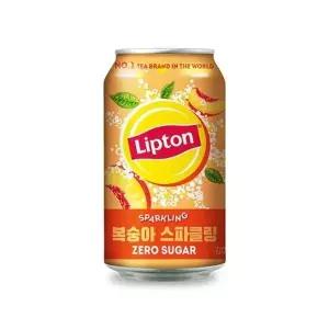 립톤 제로 복숭아 스파클링 355ml 24개