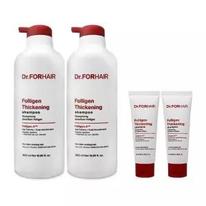 닥터포헤어 폴리젠 씨크닝 샴푸 허브플로럴향 500ml+70ml(휴대용) 탈모케어 2세트 Ss