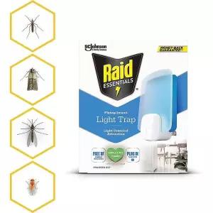 Raid Essentials 플라잉 곤충 라이트 트랩 스타터 키트 디바이스 및 카트리지 1개 번들