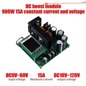 900W 15A 부스트 컨버터 DC-DC 9V~60V ~ 10V-120V 디스플레이 제어 스텝 업 모듈 고정밀 전압 변압기 레귤