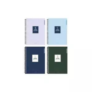 하드커버 스프링 노트 두꺼운 인덱스 연습장 공책 필기노트 방안지