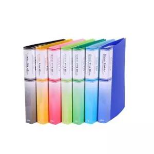 희망 클리어화일 60P 파일 케이스 묶음 클리어 화일 청색 흑색