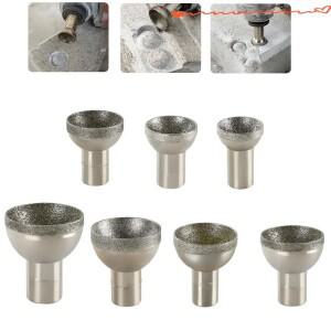 다이아몬드 볼 버 20-50mm 구형 팁 거친 연마용 호박 왁스 보석 제작 로터리 드레멜 비트 DIY 공예