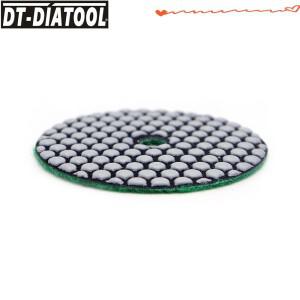 DT-DIATOOL 다이아몬드 건식 연마 패드 화강암 대리석 용 유연한 수지 샌딩 디스크 직경 100mm 8pcs