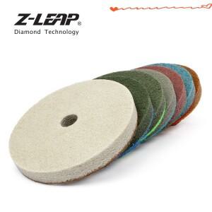 Z-LEAP 10 미리메터 다이아몬드 연마 휠 대리석 한 4 인치 돌 버프 디스크 두께