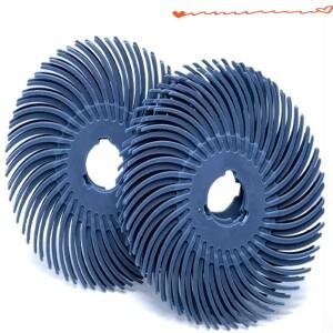 50개 75mm 3인치 방사형 브러시 회오리 모양 디스크 연마 광택 휠 포어덤 드레멜 로터리 공구 청소 마무리
