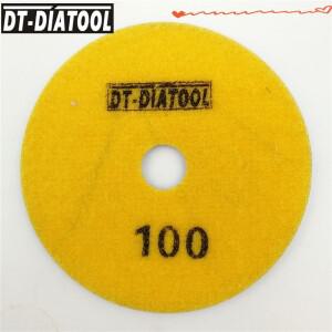 DT-DIATOOL 다이아몬드 습식 연마 패드 G100 화이트 레진 천연석 화강암 대리석 직경 샌딩 디스크