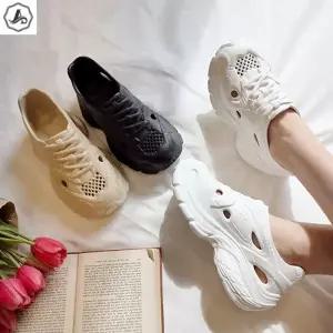 [애슬릿] 물놀이 샌들 발편한 메쉬 펀칭 레이스업 데일리 여름 4cm