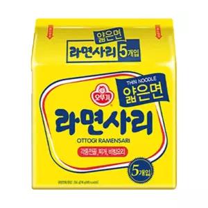 오뚜기 라면사리 얇은면 식당 업소 국물 탕 사리 110g 5입 8팩