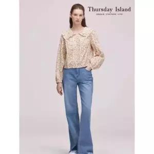 써스데이아일랜드Thursday Island 세미 부츠 컷 팬츠 T244MJE238W 1058079