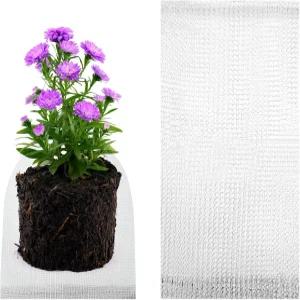 MMETXITY 2팩 식물 뿌리 보호대 12x6인치 스테인리스 바구니 철망 메쉬 정원 보호망