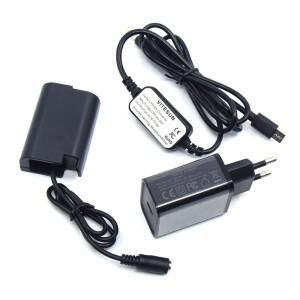 PD 충전기 USB C타입 전원 케이블 및 DCC17 커플러 DMW-BLK22 더미 배터리 파나소닉 GH3K S5 카메라용
