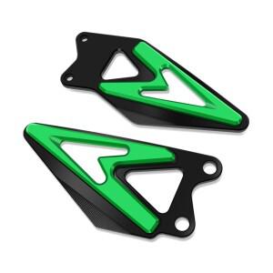 ZX-6R 2019-2025 2024 새로운 오토바이 알루미늄 발판 페달 힐 가드 및 보호대 액세서리