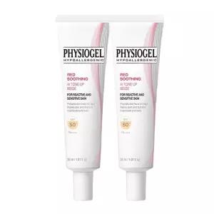 피지오겔 레드 수딩 에이아이 톤업 베이지 선스크린 SPF50+ PA++++ 30ml 2개