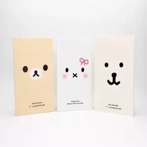 아트박스/퍼주는오빠네 곰돌이 토끼 미니 다이어리 노트 공책 무선 무지노트