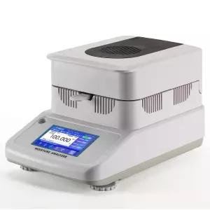 에크빌리 할로겐 수분 분석기 120g/0.005g 0.02 5인치 터치스크린 가열 내장 데이터베이스 실험실 및