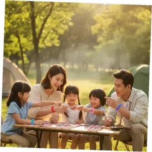 야외 캠핑 나들이 가족 모임 손목 착용 허브 향 모기 벌레 방충 밴드 여름