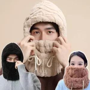 방한용품 추운 겨울 꼬임 디자인 360도 풀커버 목도리 귀마개 마스크 모자 4in1