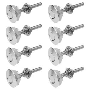 8pcs 범용 알루미늄 차량 후드 핀 직경 1.18인치 번호판 잠금 클립 푸시 버튼 보닛 퀵 릴리스 래치
