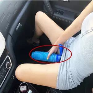 야외 휴대용 소변 가방 여성 남성 750ML 미니 화장실 여행 캠프 하이킹 변기 훈련 Foldable Ansblue