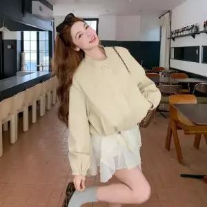 옐로우 여친 캐주얼 숏 차이나 자켓 아이템 가죽 봄가을 트렌디 재킷 코트 PU HT1