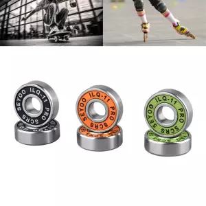 8PC 베어링 ILQ-11 고속 저소음으로 스케이트보드 롱보드 인라인 롤러 스케이트 및 아이스 적합합니다