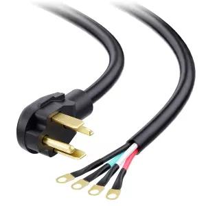 케이블 매터스 4 프롱 건조기 코드 - 6피트 30A/250V/7500W 10AWG NEMA 14-30P에서 4와이어 전원 지원