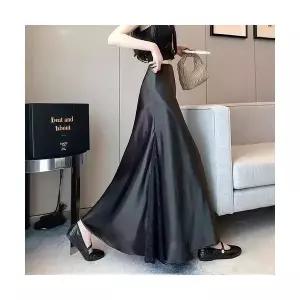 여성 데일룩 스커트 쉬폰 플리츠 레이스 봄가을 롱 DAOL1
