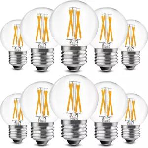 브리맥스 10팩 G16.5 LED 전구 40와트 E26 디밍 가능 소형 글로브 4와트 에디슨 2700K 웜 화이트 AC120V