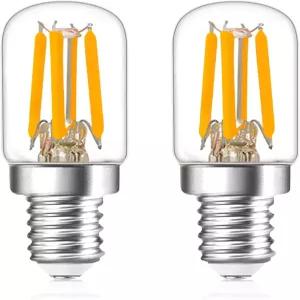 Hcnew E12 LED 캔델라브라 전구 40W 등가 2200K 웜 화이트 디밍 미니 T20 샹들리에 350루멘 레인지 후드 및