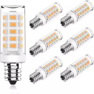 KLG E12 LED 전구 미니 캔델라브라 베이스 4W 40W 등가 3000K 웜 화이트 논디밍 천장 선풍기 및 샹들리에용