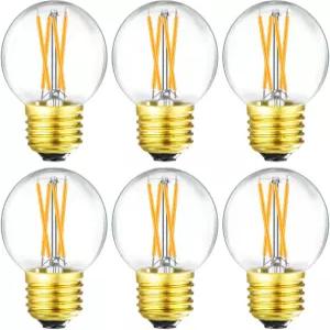 Leools Dimmable g16.5 리드 전구 40W g16 1/2 에디슨 2700K 4W e26 글로브 천장 선풍기 샹들리에 바니티