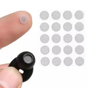 20 개/대 먼지 네트워크 쉘 스틸 메쉬 4mm Self-adhere 이어폰 형 헤드폰 필터 스크린 교체 액세서리