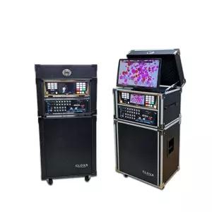 티제이 B2 Plus 반주기, 검정 LCD장착형케이스 이동식노래방기기 세트+무선마이크 선택