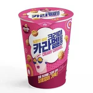 크리미카라멜맛 팝콘 12개입 세트 65그램 중간컵 간식