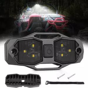 ACEC SHOP UTV 돔 라이트 12V 유니버설 롤 바 마운트 LED 인테리어 유틸리티 케이지 맵 폴라리스 RZR