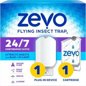 Zevo 플라잉 곤충 트랩 카트리지 - 파리 집 과일 위한 및 실내 벌레잡이 플러그인 지저분하지 않음 모든