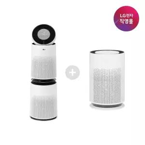 [롯데백화점]LG전자 [LG전자 직영] LG 공기청정기 세트모델 AS305DWWA+AS186HWWA